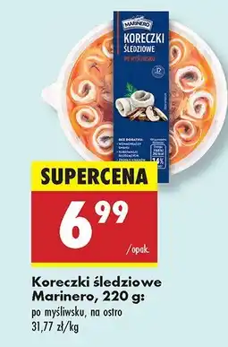 Biedronka Koreczki śledziowe Marinero oferta