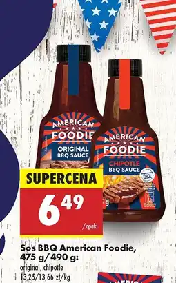 Biedronka Sos BBQ American Foodie original/chipotle oferta