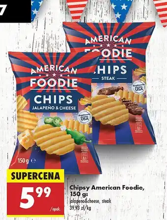 Biedronka Chipsy American Foodie jalapeno & cheese oferta