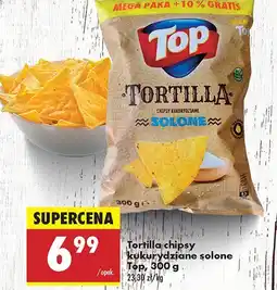 Biedronka Tortilla chipsy kukurydziane solone Top oferta