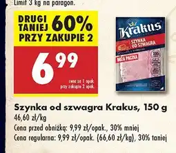 Biedronka Szynka od Szwagra Krakus oferta