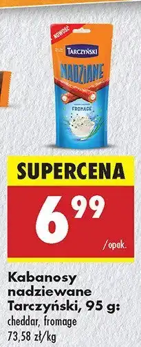 Biedronka Kabanosy nadziewane Tarczyński cheddar, trionese oferta