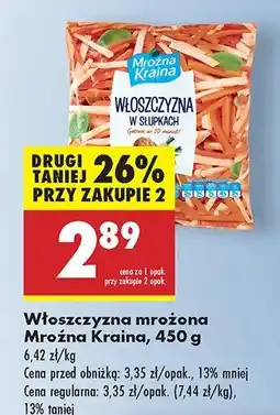 Biedronka Włoszczyzna mrożona Mrożna Kraina oferta