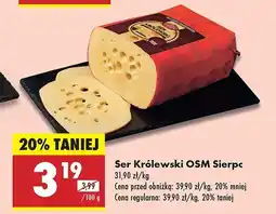 Biedronka Ser Królewski OSM Sierpc oferta