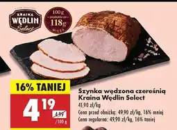 Biedronka Szynka wędzona czereśnią Kraina Wędlin Select oferta