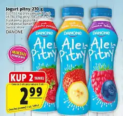 Prim Market Jogurt pitny Danone Ale Pitny (truskawka, banan, malina) 270g oferta