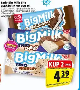 Prim Market Lody Big Milk Trio Sandwich ALGIDA oferta