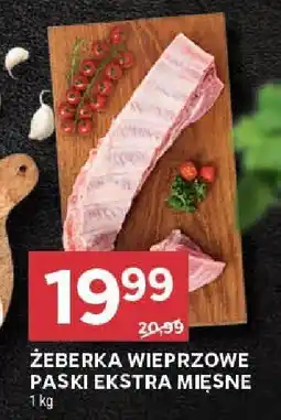 Stokrotka Żeberka wieprzowe paski ekstra mięsne Stokrotka oferta