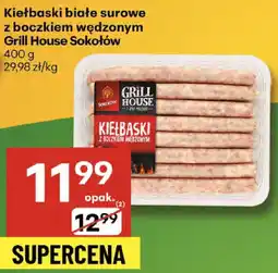 Delikatesy Centrum Kiełbaski białe surowe z boczkiem wędzonym Grill House Sokołów oferta