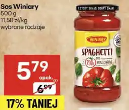 Delikatesy Centrum Sos Winiary spaghetti oferta