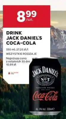 Stokrotka Market DRINK JACK DANIEL'S COCA COLA oferta
