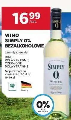 Stokrotka Market Wino Simply 0% Bezalkoholowe oferta