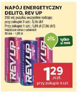 Stokrotka Market Napój energetyczny Delito, Rev Up oferta