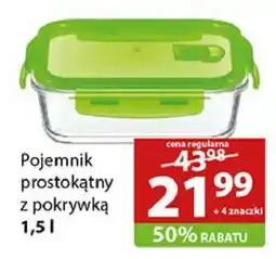 Stokrotka Market Pojemnik prostokątny z pokrywką 1,5 l oferta