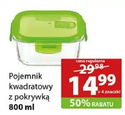 Stokrotka Market Pojemnik kwadratowy z pokrywką 800 ml oferta