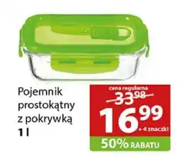 Stokrotka Market Pojemnik prostokątny z pokrywką 1L oferta