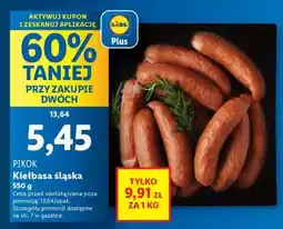 Lidl PIKOK Kiełbasa śląska oferta