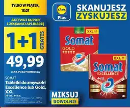 Lidl Somat Tablety do zmywarki Excellence lub Gold, XXL oferta