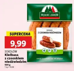 Lidl Sokołów Kiełbasa z czosnkiem niedźwiedzim oferta