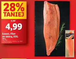 Lidl Łosoś, filet ze skórą, XXL oferta