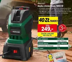Lidl Parkside Myjka ciśnieniowa 1800 W oferta