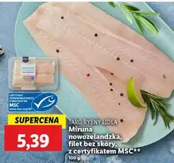 Lidl Miruna nowozelandzka, filet bez skóry, z certyfikatem MSC oferta