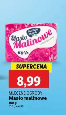 Lidl Mleczne Ogrody Masło malinowe oferta