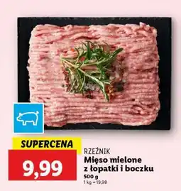 Lidl Mięso mielone z łopatki i boczku oferta