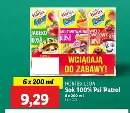 Lidl HORTEX LEON Sok 100% Psi Patrol oferta