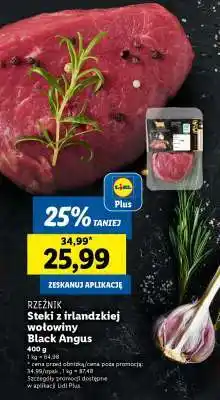 Lidl Steki z irlandzkiej wołowiny Black Angus oferta