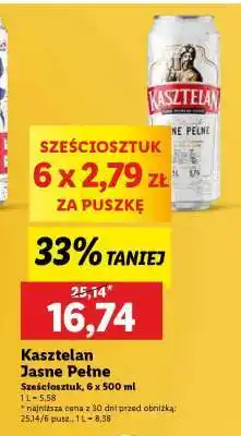 Lidl Kasztelan Jasne Pełne oferta