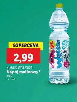 Lidl KUBUŚ WATERRR Napój malinowy oferta