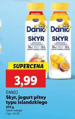 Lidl DANIO Skyr, jogurt pitny typu islandzkiego oferta