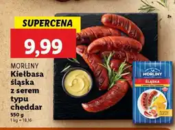 Lidl MORLINY Kiełbasa śląska z serem typu cheddar oferta