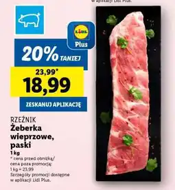 Lidl RZEŹNIK Żeberka wieprzowe, paski oferta