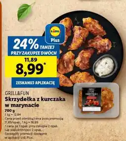 Lidl GRILL&FUN Skrzydełka z kurczaka w marynacie oferta