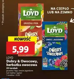 Lidl LOYD Dobry & Owocowy, herbatka owocowa oferta