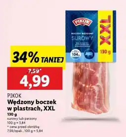 Lidl PIKOK Wędzony boczek w plastrach,XXL oferta