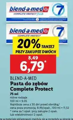 Lidl BLEND-A-MED Pasta do zębów Complete Protect oferta