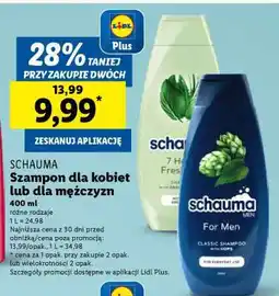 Lidl Schauma Szampon dla kobiet lub dla mężczyzn oferta