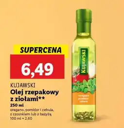 Lidl KUJAWSKI Olej rzepakowy z ziołami oferta
