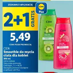 Lidl Cien Smoothie do mycia ciała dla kobiet oferta