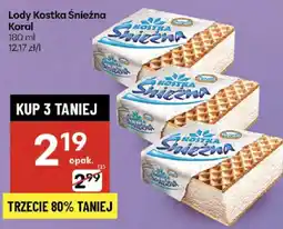 Delikatesy Centrum Lody Kostka Śnieżna Koral oferta