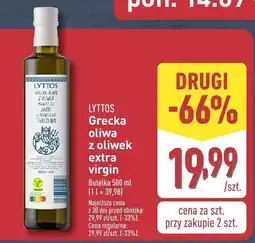 ALDI Oliwa z oliwek extra virgin grecka Lyttos oferta