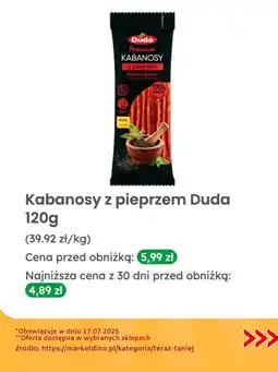 Dino Kabanosy z pieprzem Duda Premium oferta