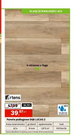 Leroy Merlin Panele podłogowe Artens oferta