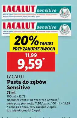 Lidl Pasta do zębów Lacalut oferta