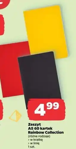 Zeszyt a5 96 kartek linia rainbow Herlitz