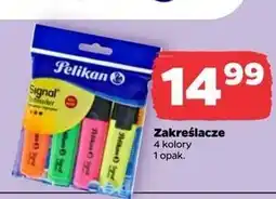 Netto Zakreślacz żółty + różowy zielony pomarańczowy Pelikan oferta