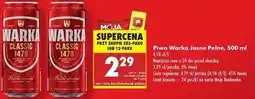 Biedronka Piwo Warka oferta